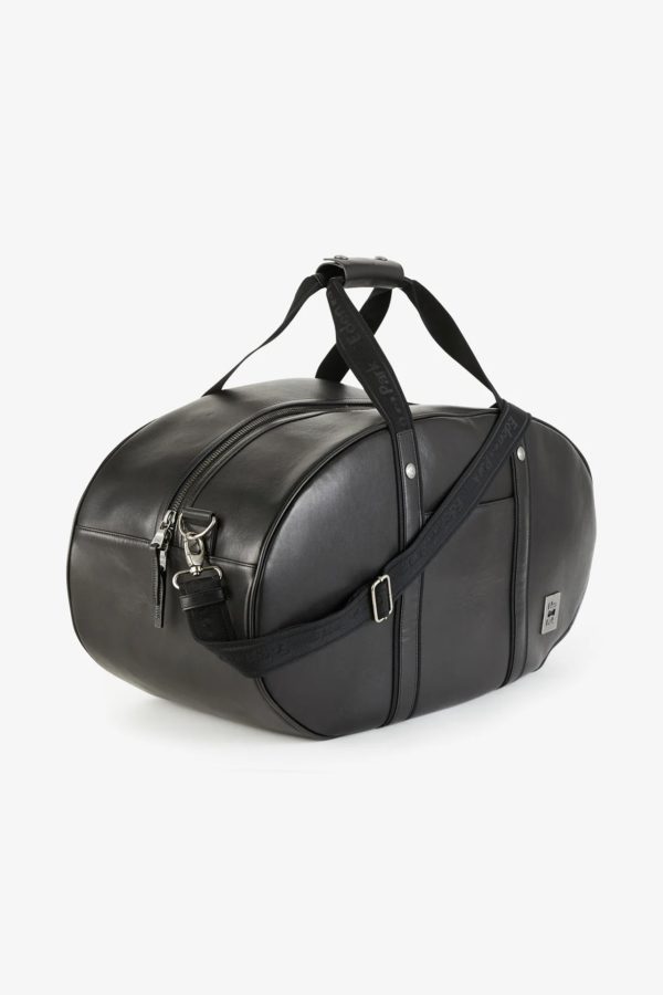 Sac De Voyage Ovale Noir En Cuir Eden Park – Image 2