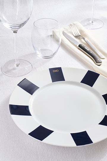 Lot De 6 Assiettes Marine En Porcelaine De Limoges Eden Park
