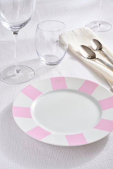 Lot De 6 Assiettes À Dessert Creuses Roses En Porcelaine De Limoges Eden Park