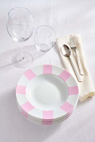 Lot De 6 Assiettes À Dessert Roses En Porcelaine De Limoges Eden Park