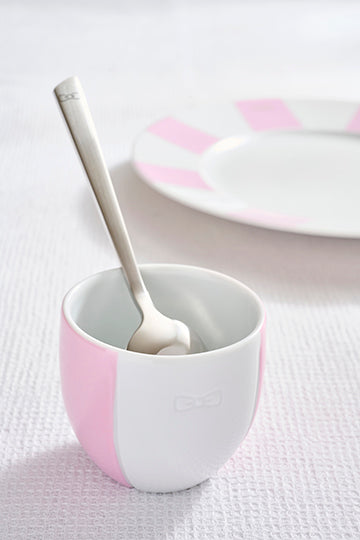 Duo De Tasses À Café En Porcelaine Intérieur Émaillé Rose Eden Park