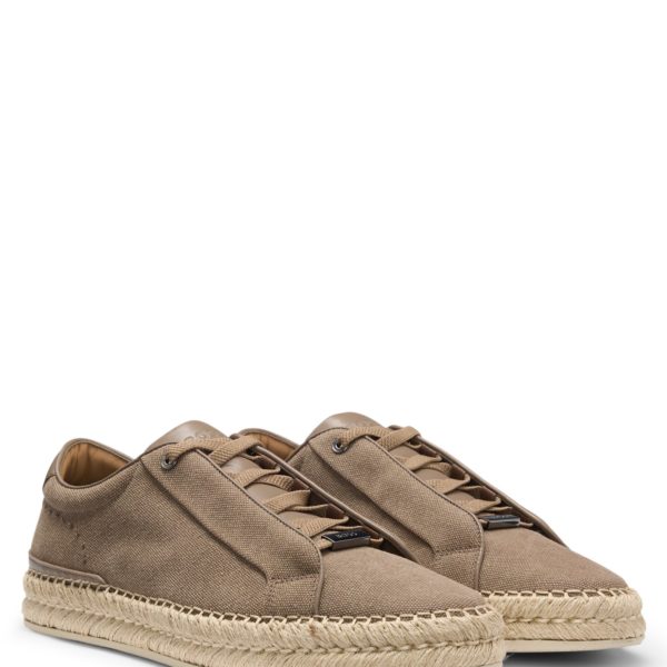 Hugo Boss Baskets Gary en coton mélangé avec lacets invisibles