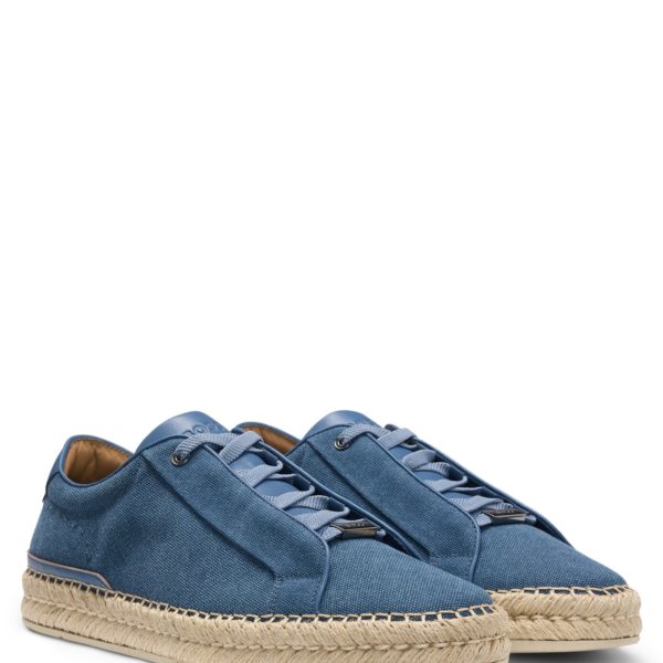Hugo Boss Baskets Gary en coton mélangé avec lacets invisibles