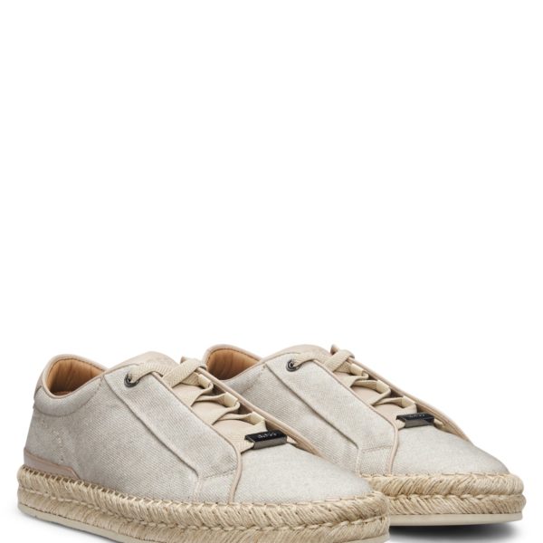 Hugo Boss Baskets Gary en coton mélangé avec lacets invisibles