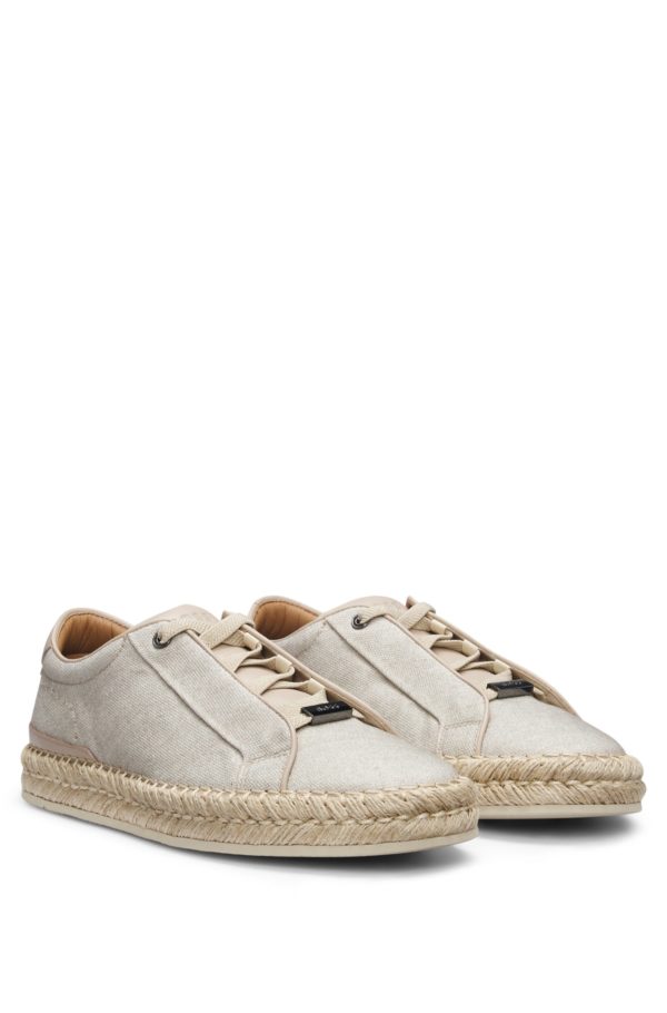 Hugo Boss Baskets Gary en coton mélangé avec lacets invisibles