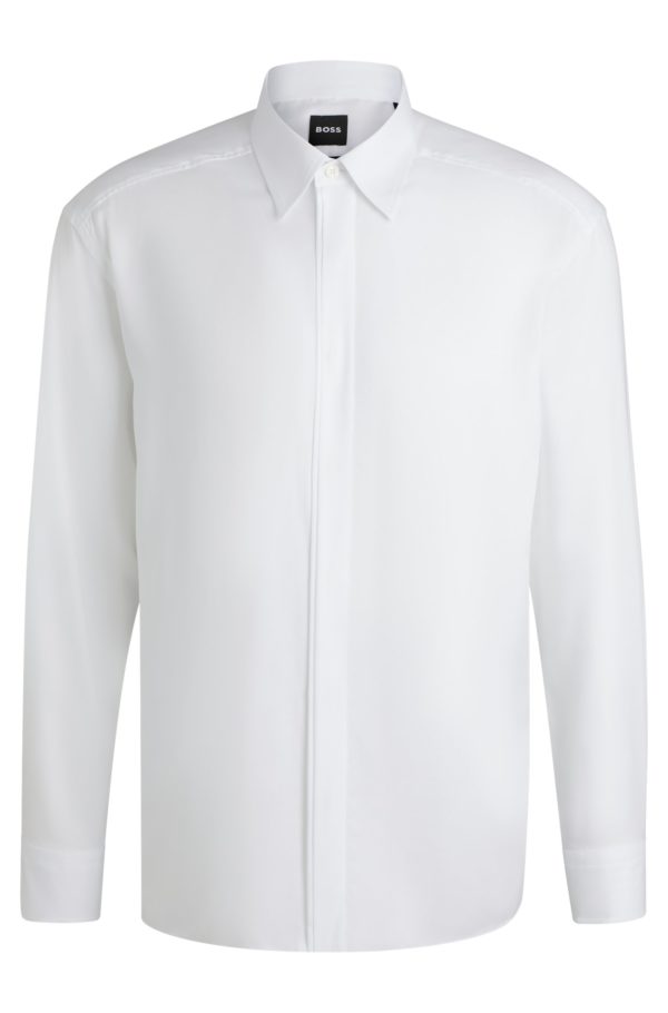 Hugo Boss Chemise Relaxed à patte de boutonnage recouverte