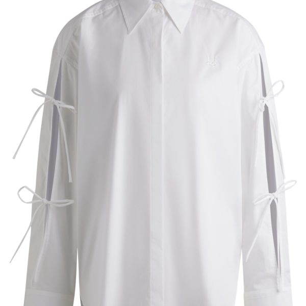 Chemisier Oversize en coton avec manches à nœuds – Hugo Boss