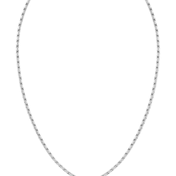 Hugo Boss Collier argenté avec fermoir mousqueton logoté