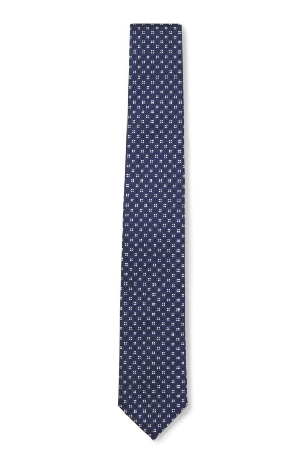 Hugo Boss Cravate en soie mélangée à motif jacquard