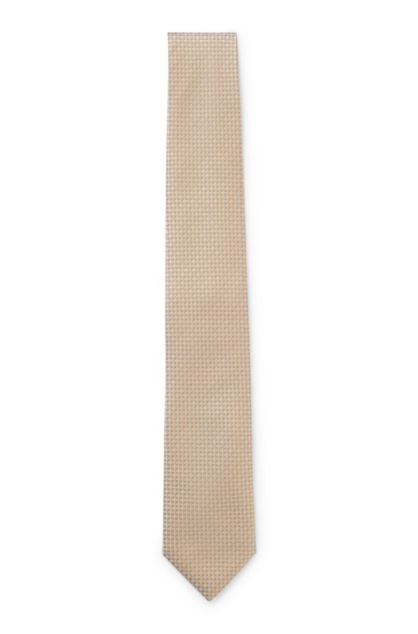 Hugo Boss Cravate en soie mélangée à motif jacquard