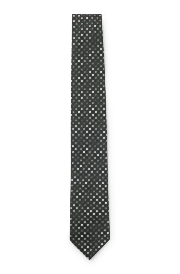 Hugo Boss Cravate en soie mélangée à motif jacquard