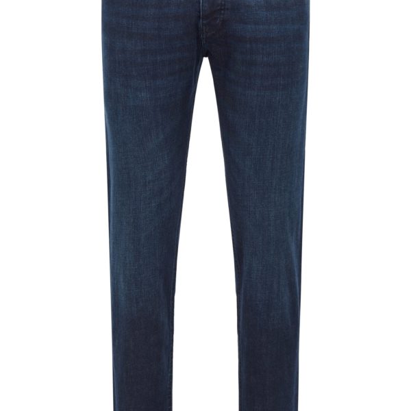 Hugo Boss Jean Tapered Fit en denim stretch bleu foncé