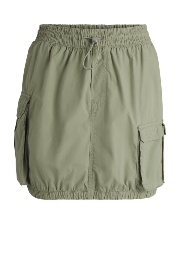 Hugo Boss Jupe courte en coton lisse avec poches cargo