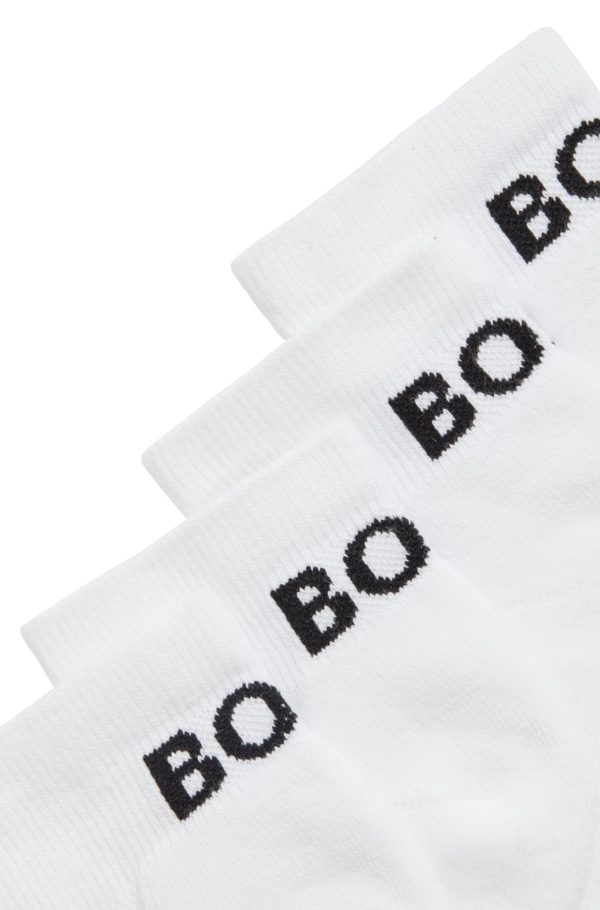 Hugo Boss Lot de deux paires de chaussettes basses en tissu stretch