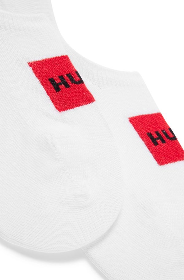 Hugo Boss Lot de deux paires de chaussettes invisibles en coton mélangé