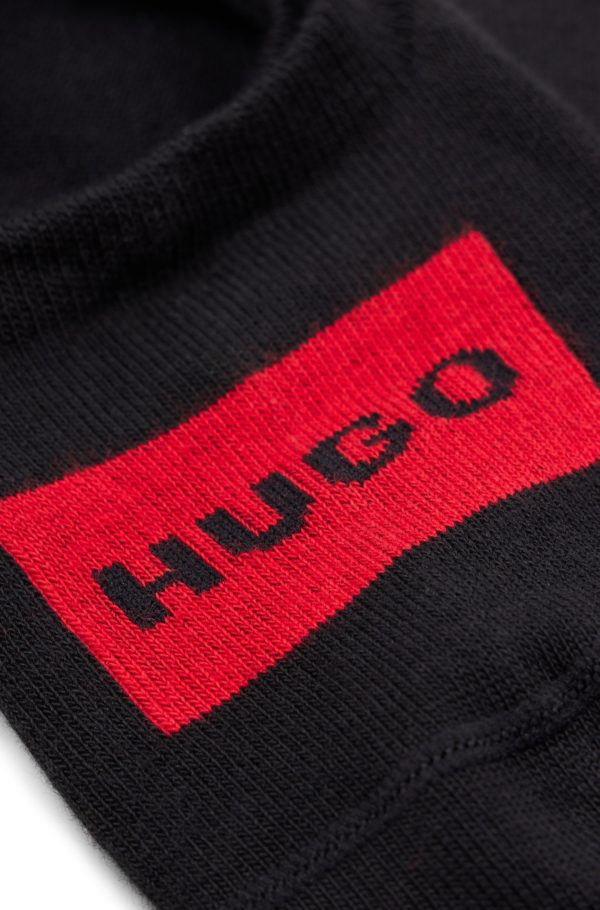 Hugo Boss Lot de deux paires de chaussettes invisibles en coton mélangé