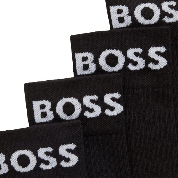 Lot de deux paires de chaussettes mi-mollet en maille stretch – Hugo Boss
