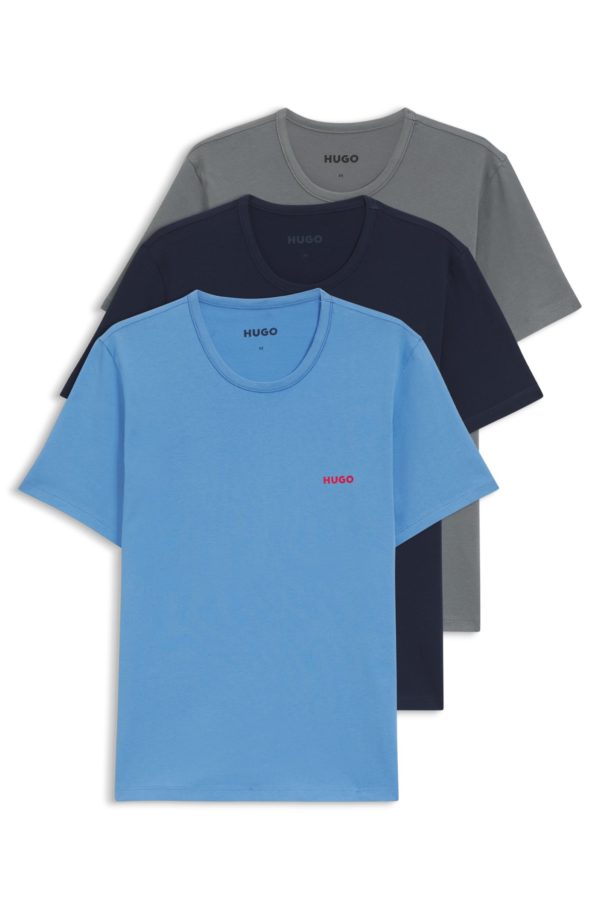 Hugo Boss Lot de trois t-shirts en jersey de coton