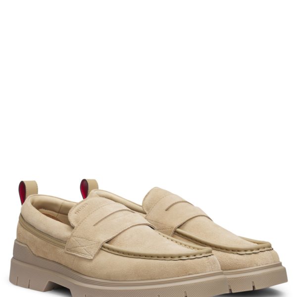 Mocassins en cuir suédé avec finitions en similicuir – Hugo Boss