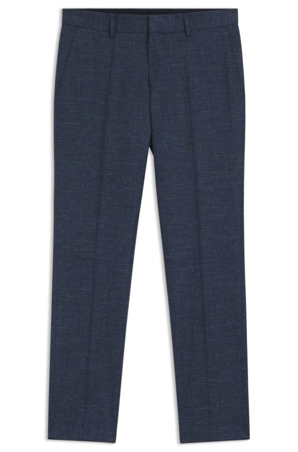 Hugo Boss Pantalon Slim en tissu stretch à motif