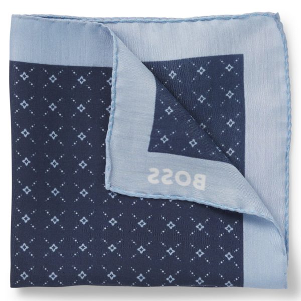 Hugo Boss Pochette de costume imprimée avec bordure logotée