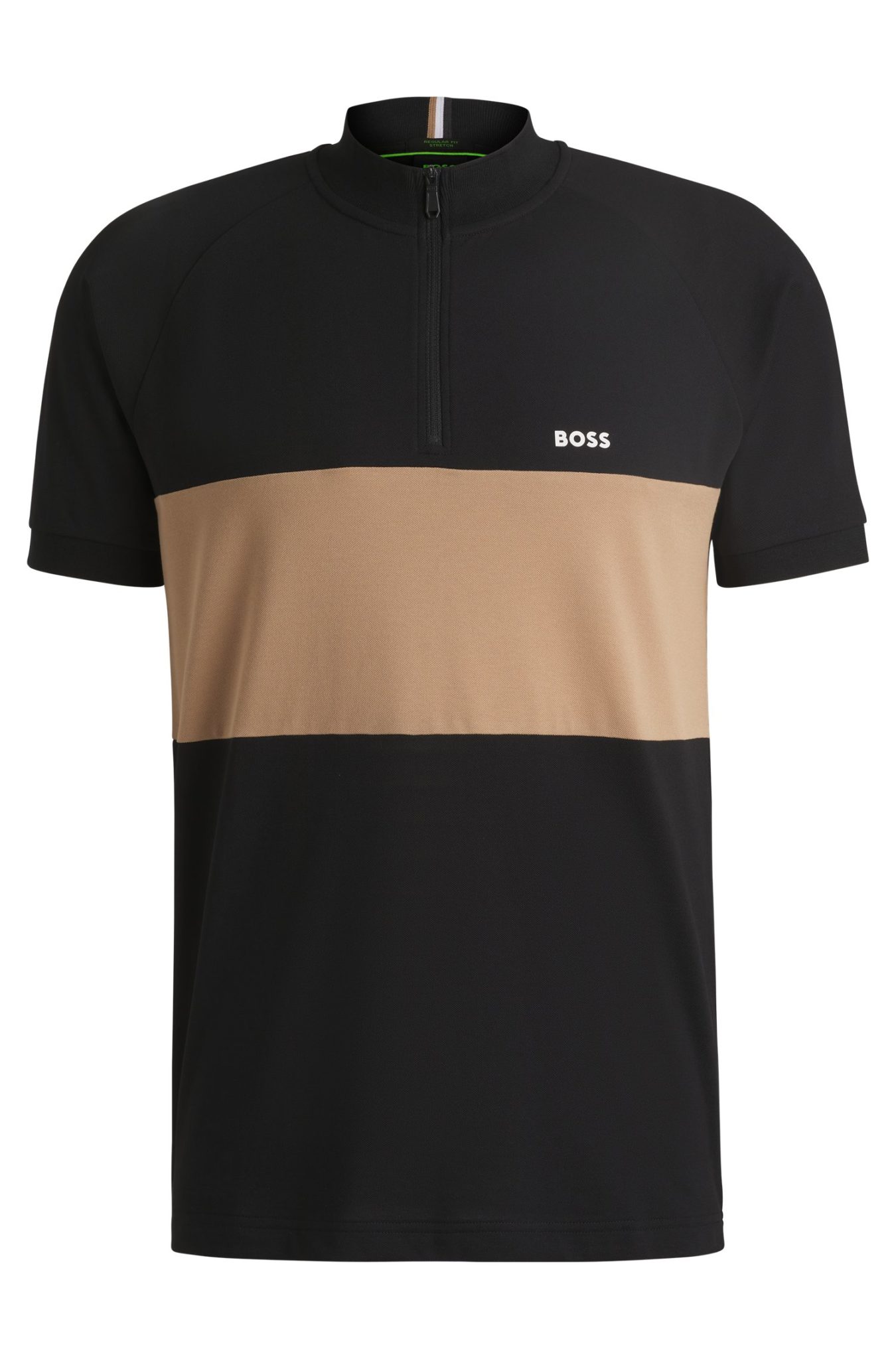 Hugo Boss Polo Actif en coton mélangé à rayures larges