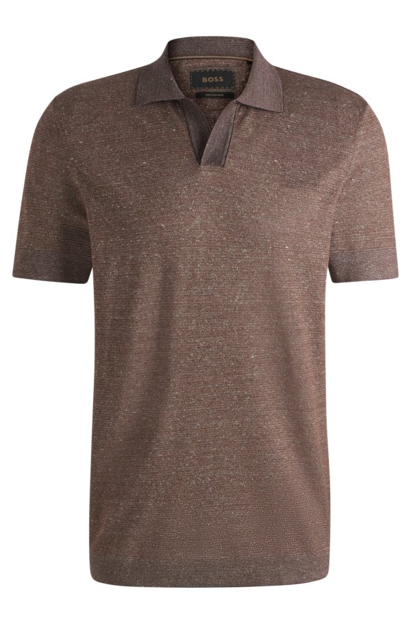 Hugo Boss Polo à col Johnny en coton
