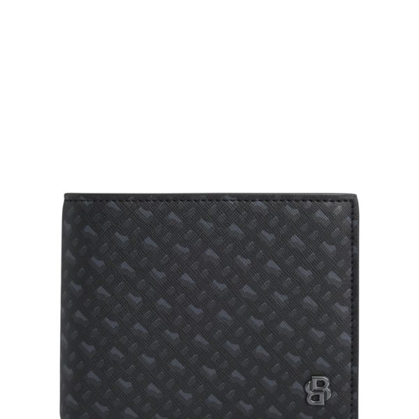 Portefeuille à trois volets avec monogramme et finition Double B – Hugo Boss