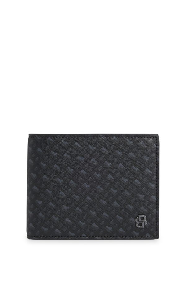 Hugo Boss Portefeuille à trois volets avec monogramme et finition Double B