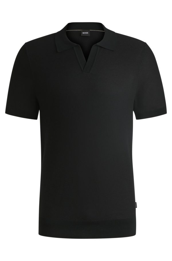 Hugo Boss Pull en coton mélangé à col Johnny
