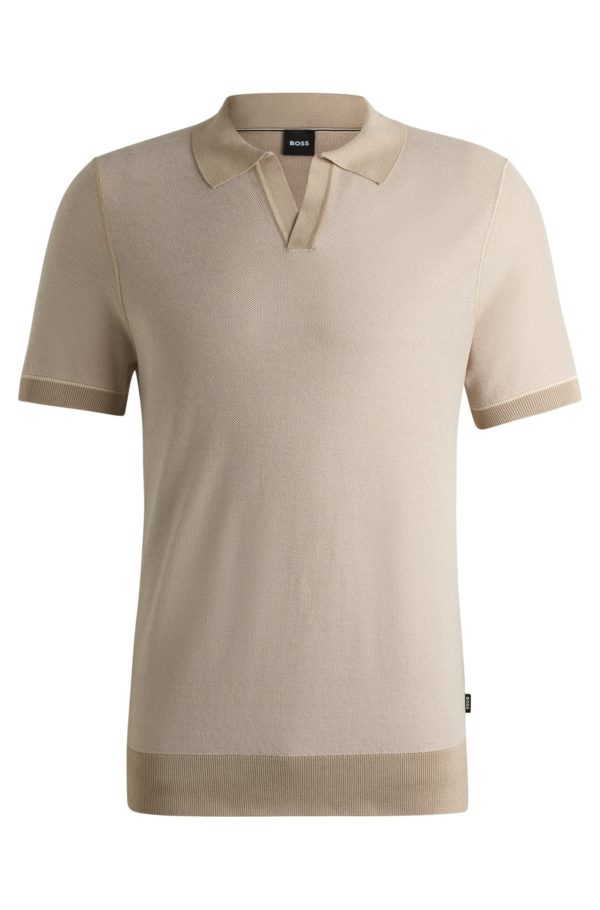 Hugo Boss Pull en coton mélangé à col Johnny