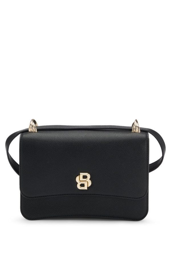 Hugo Boss Sac porté croisé grainé à monogramme Double B