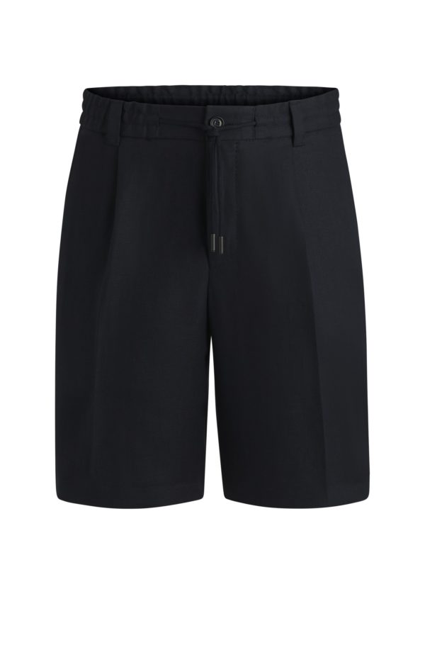 Hugo Boss Short Tapered en lin infroissable