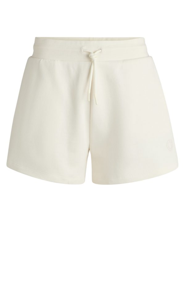 Hugo Boss Short en molleton de coton avec logo Happy HUGO