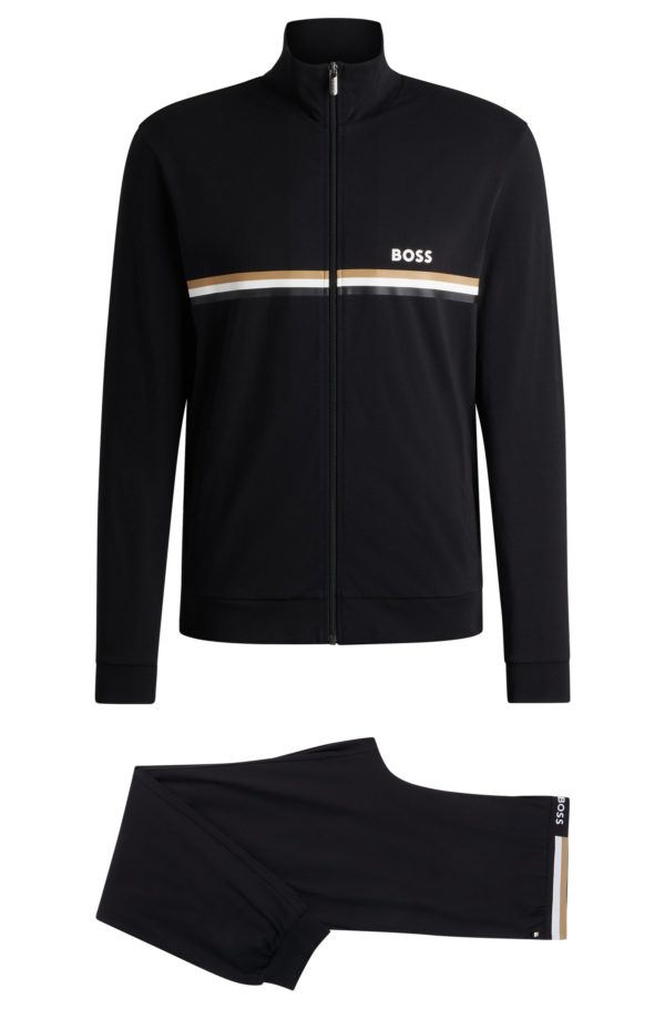 Hugo Boss Survêtement Regular en coton stretch avec détails emblématiques