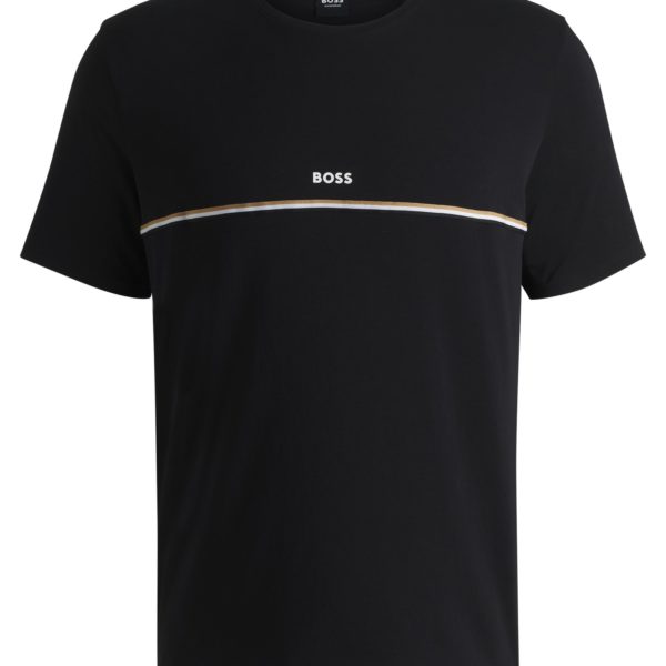 T-shirt de pyjama en coton stretch à logo imprimé – Hugo Boss