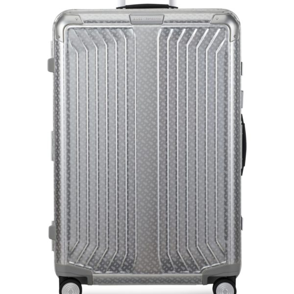 Valise BOSS x Samsonite en aluminium argenté – Hugo Boss