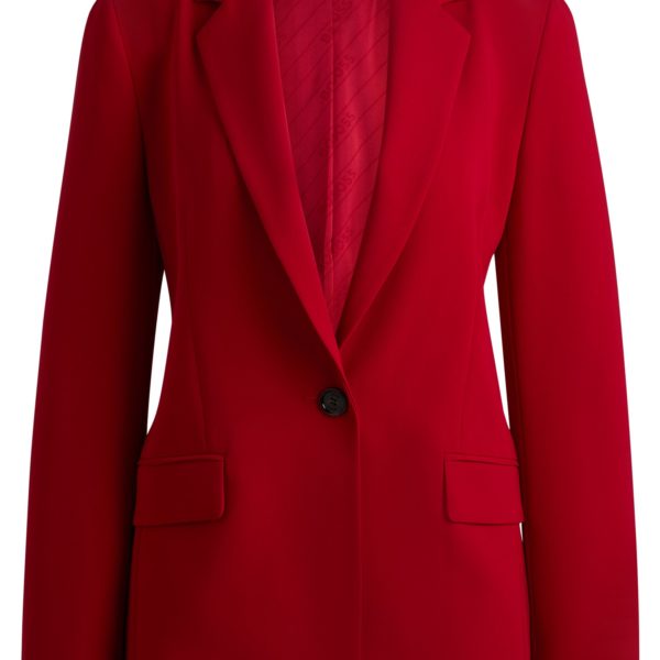 Hugo Boss Veste Regular en crêpe infroissable