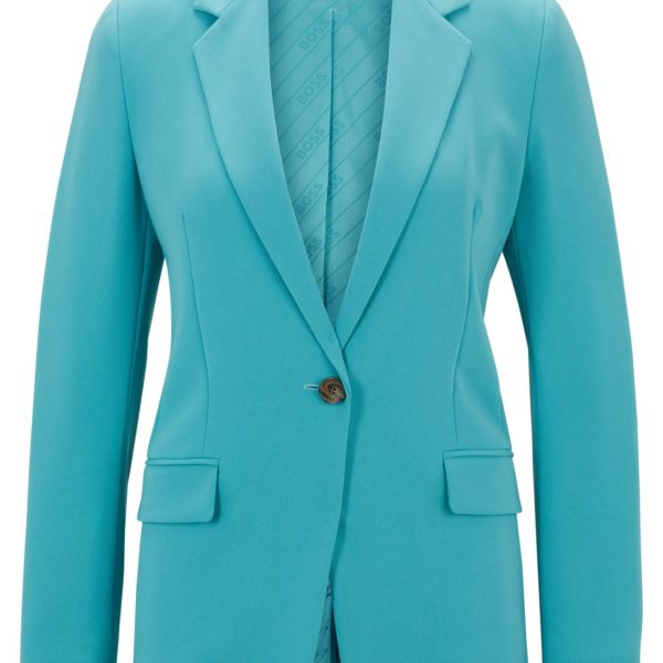 Hugo Boss Veste Regular en crêpe infroissable