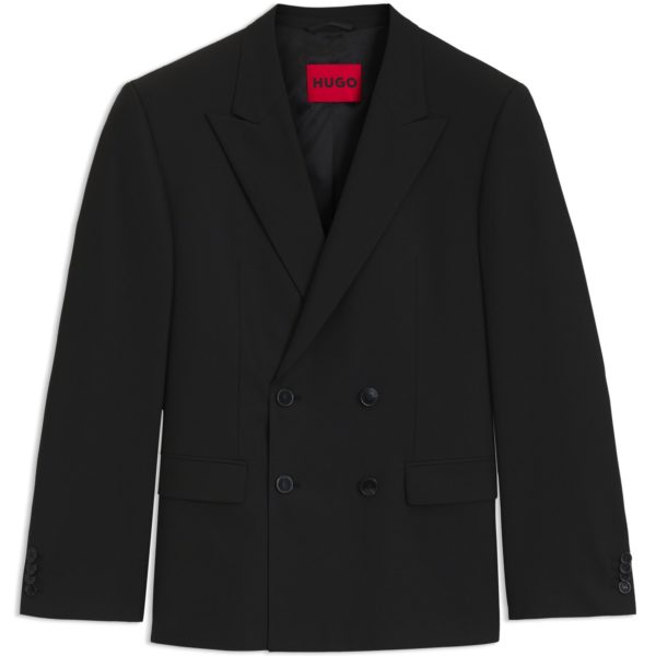 Veste Slim en popeline stretch de laine mélangée – Hugo Boss