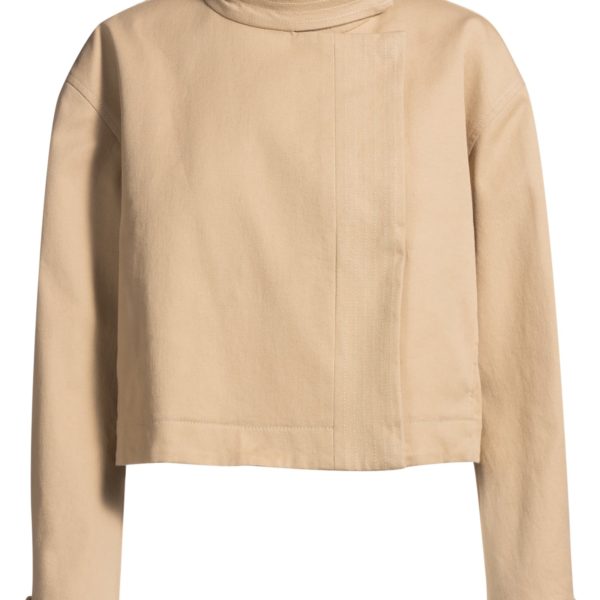 Hugo Boss Veste à col mao en twill de coton stretch