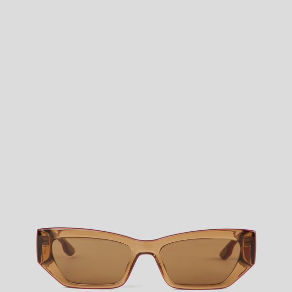 Karl Lagerfeld, Lunettes De Soleil Avec Logo Karl, Homme, Brun, Taille: L00