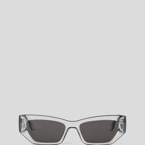 Karl Lagerfeld, Lunettes De Soleil Avec Logo Karl, Homme, CRISTAL, Taille: L00