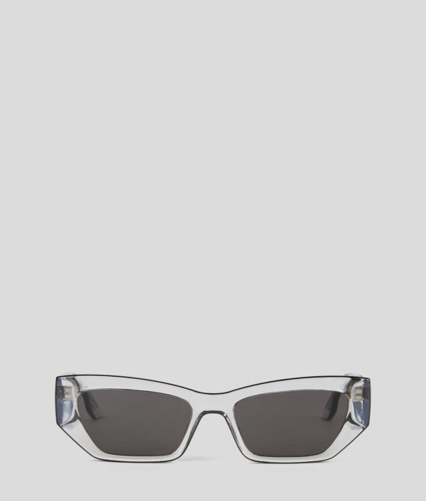 Karl Lagerfeld, Lunettes De Soleil Avec Logo Karl, Homme, CRISTAL, Taille: L00