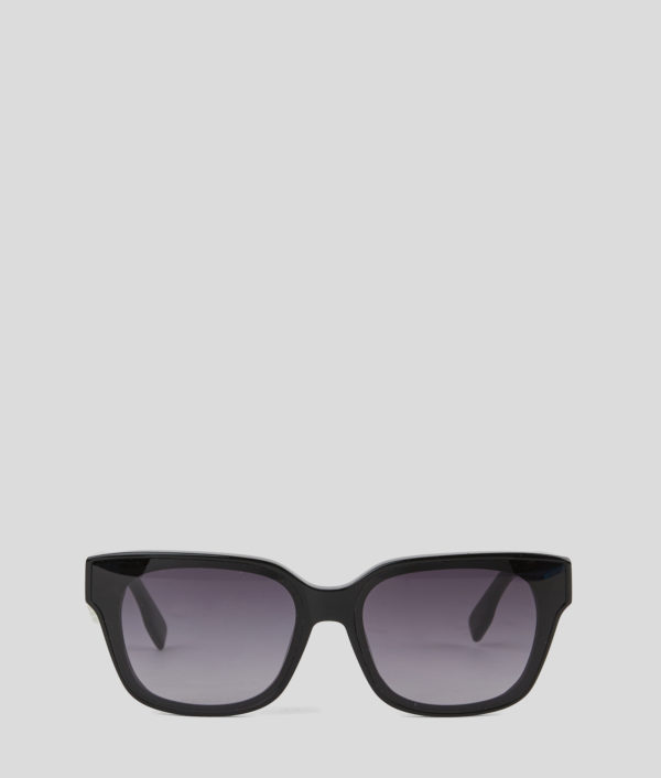 Karl Lagerfeld, Lunettes De Soleil Logo Découpé Karl Signature, Femme, Noir, Taille: L00