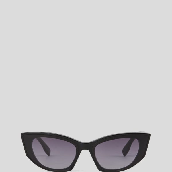 Karl Lagerfeld, Lunettes De Soleil Logo Découpé Karl Signature, Femme, Noir, Taille: L00