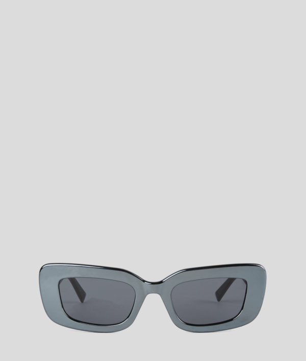 Karl Lagerfeld, Lunettes De Soleil Space Jam, Femme, Argent, Taille: L00