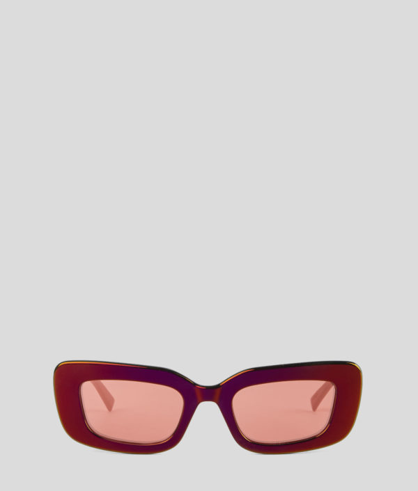 Karl Lagerfeld, Lunettes De Soleil Space Jam, Femme, Vin profond, Taille: L00