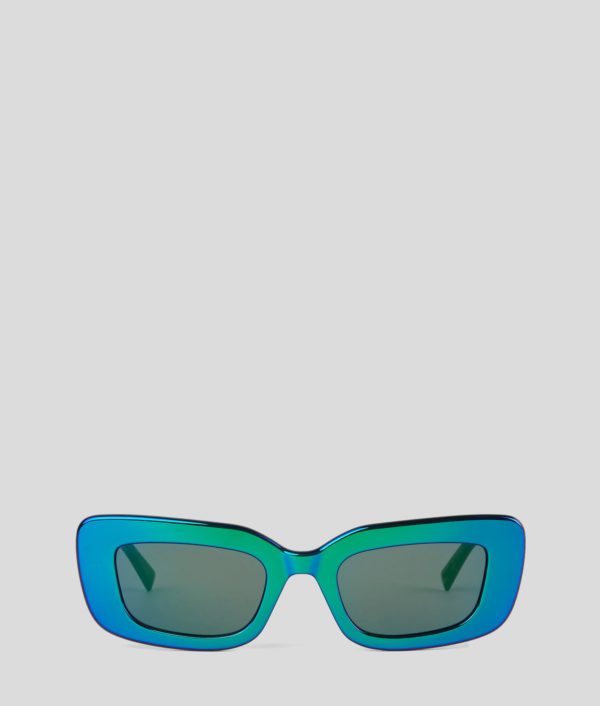 Karl Lagerfeld, Lunettes De Soleil Space Jam, Femme, Vert, Taille: L00