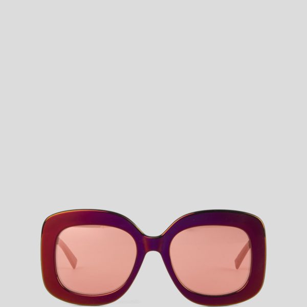 Karl Lagerfeld, Lunettes De Soleil Space Jam, Femme, Vin profond, Taille: L00